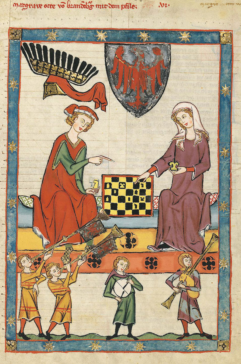 Noble chess players, Germany, c. 1320.